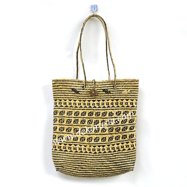 Women Natural Woven Bag Medium Hand Bag - Ethnic Tribal - TYPE B | Woven Bag | Free Shipping